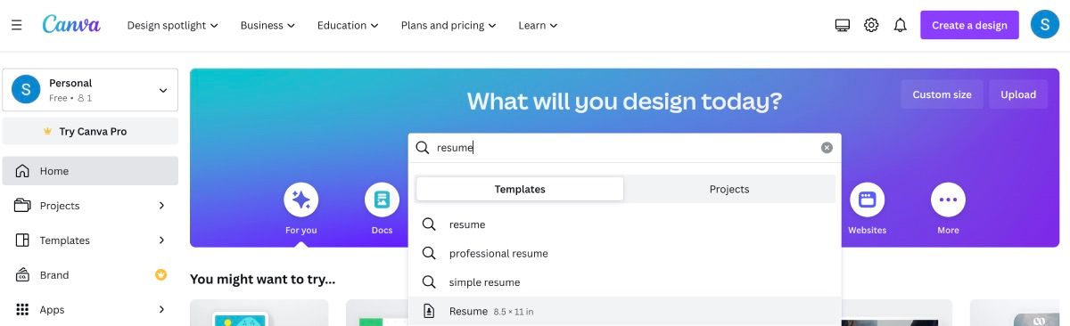 Как создать резюме в Canva — пошагово