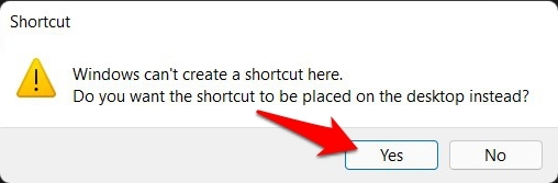 Подтверждение создания ярлыка God Mode