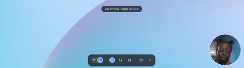 Превью веб‑камеры в инструменте записи экрана