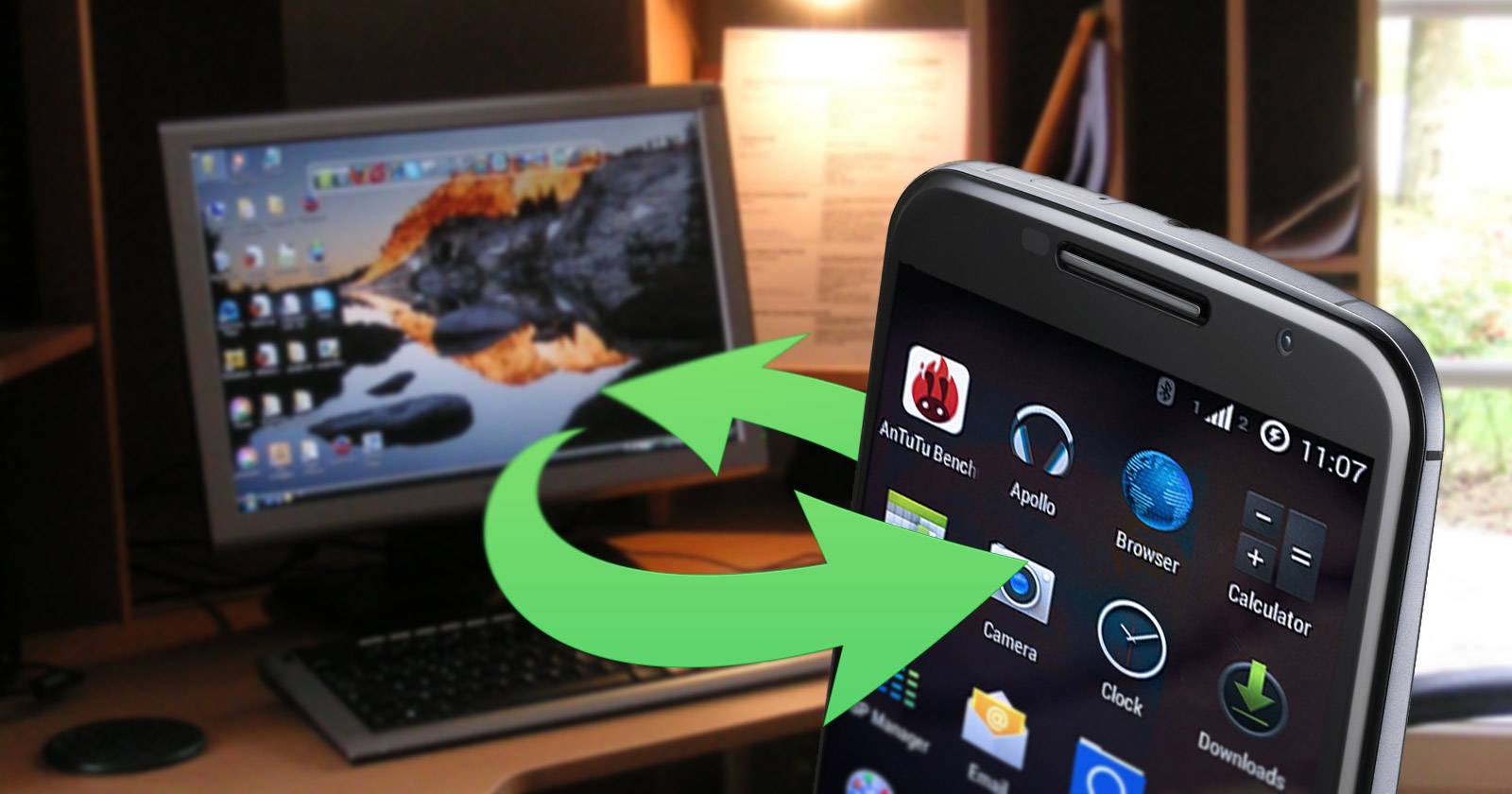 Синхронизация папок с ПК на Android