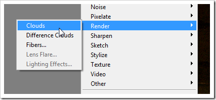 Результат применения фильтра Cloud к маске