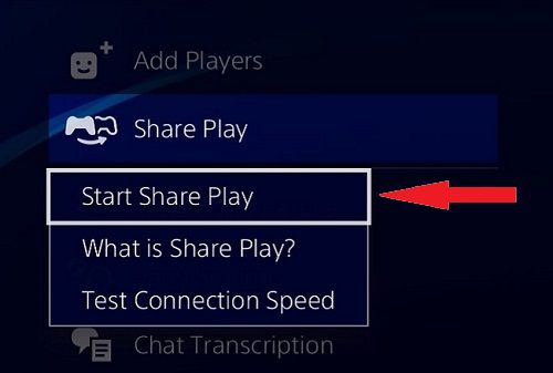 Как запустить Share Play на PS4