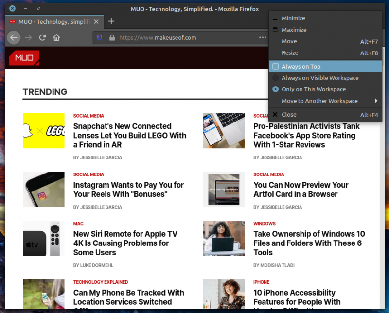 Диаграмма окна «Всегда поверх» среди других окон рабочего стола
