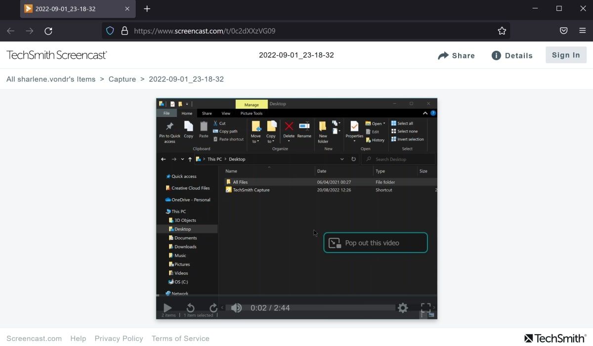 Просмотр видео по ссылке
