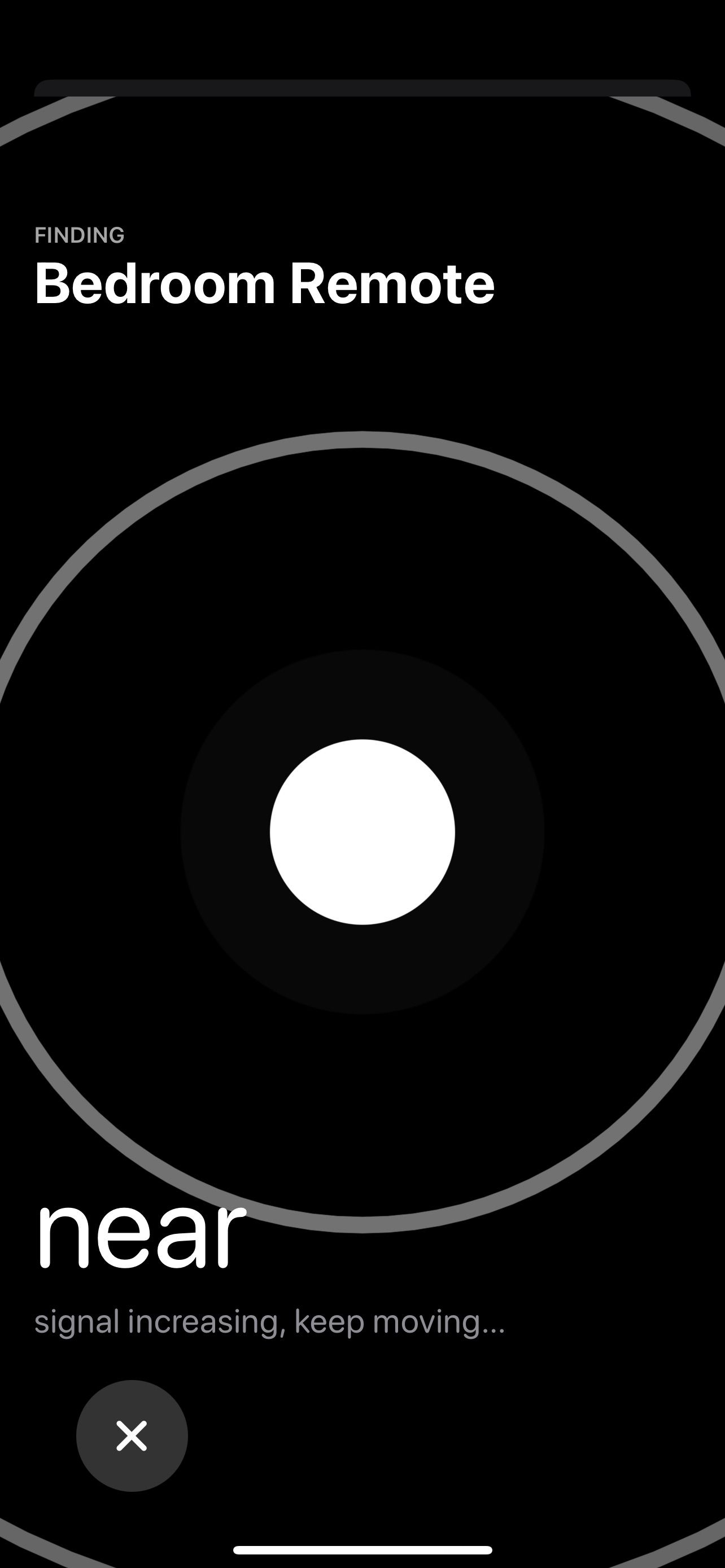 iOS Control Center Apple TV Remote App Near Signal