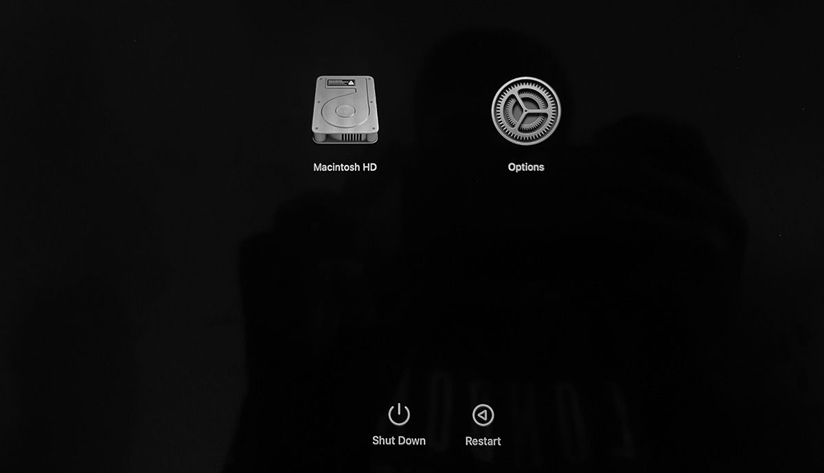 Экран параметров запуска на Mac с M1