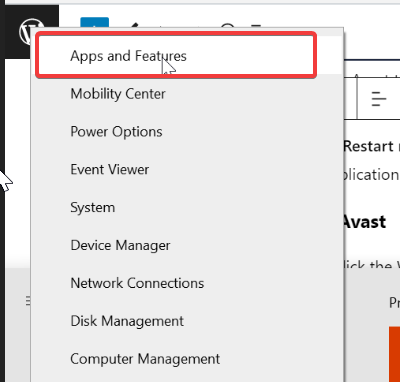 Список приложений в Параметрах Windows — Приложения и возможности