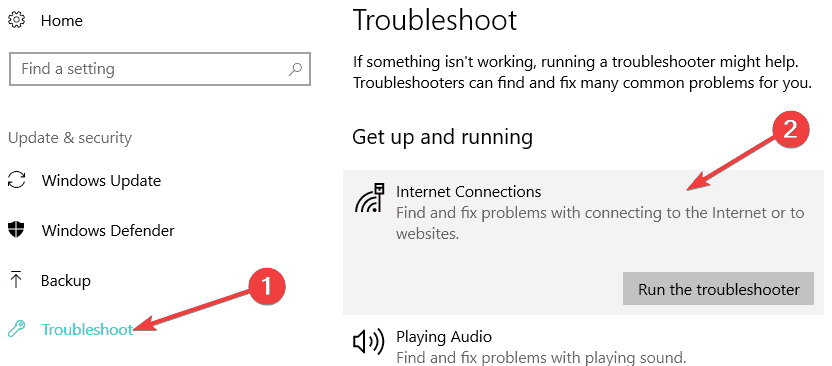 Устранение неполадок интернет-подключений в Windows 10