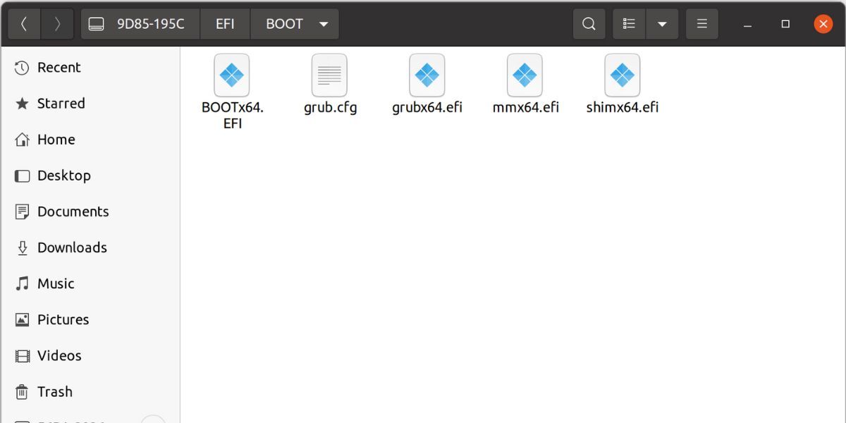 Вставка файлов на Ubuntu USB‑накопитель