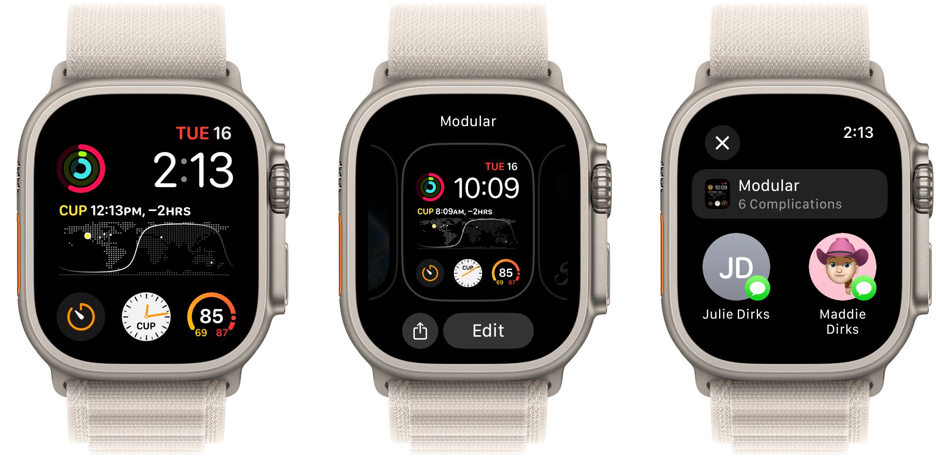 поделиться циферблатом Apple Watch