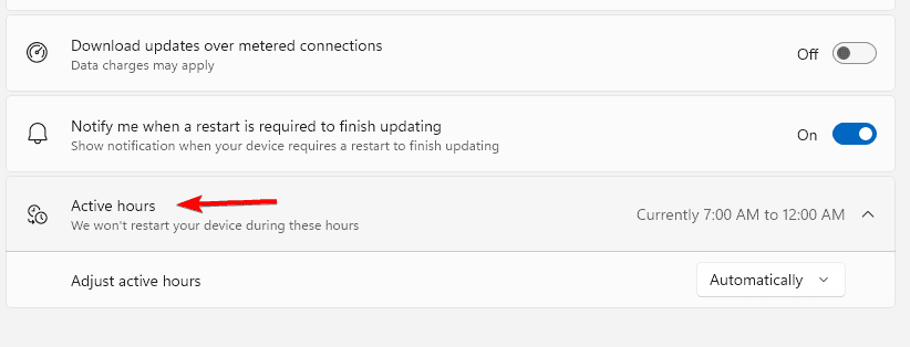Настройка активных часов в Windows 11