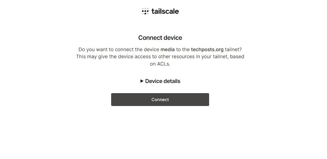 connect home assistant server to tailscale vpn