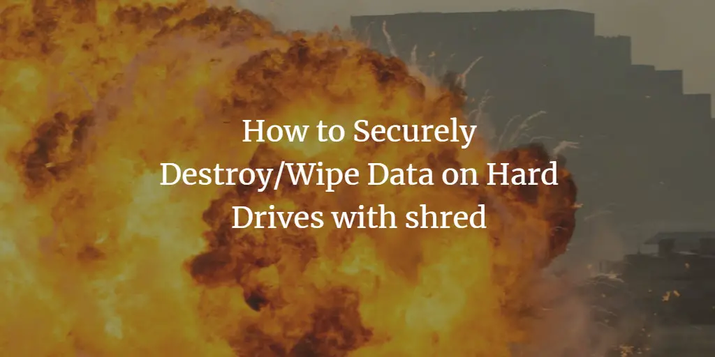 Cancellare dischi Linux con shred in modo sicuro