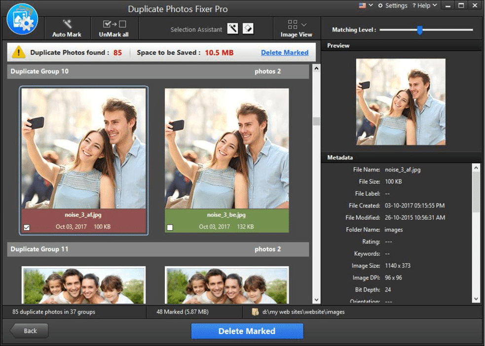 Modo de pré-visualização em app de duplicatas
