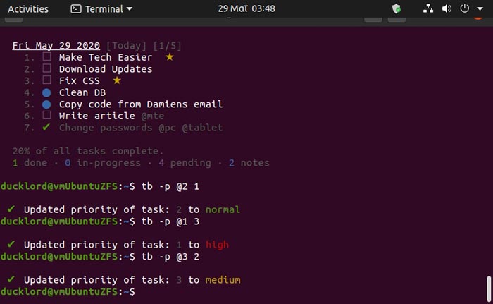 Приоритеты задач