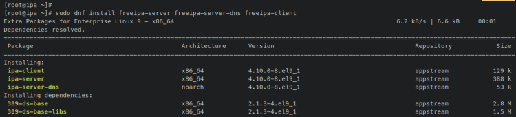 установка freeipa server