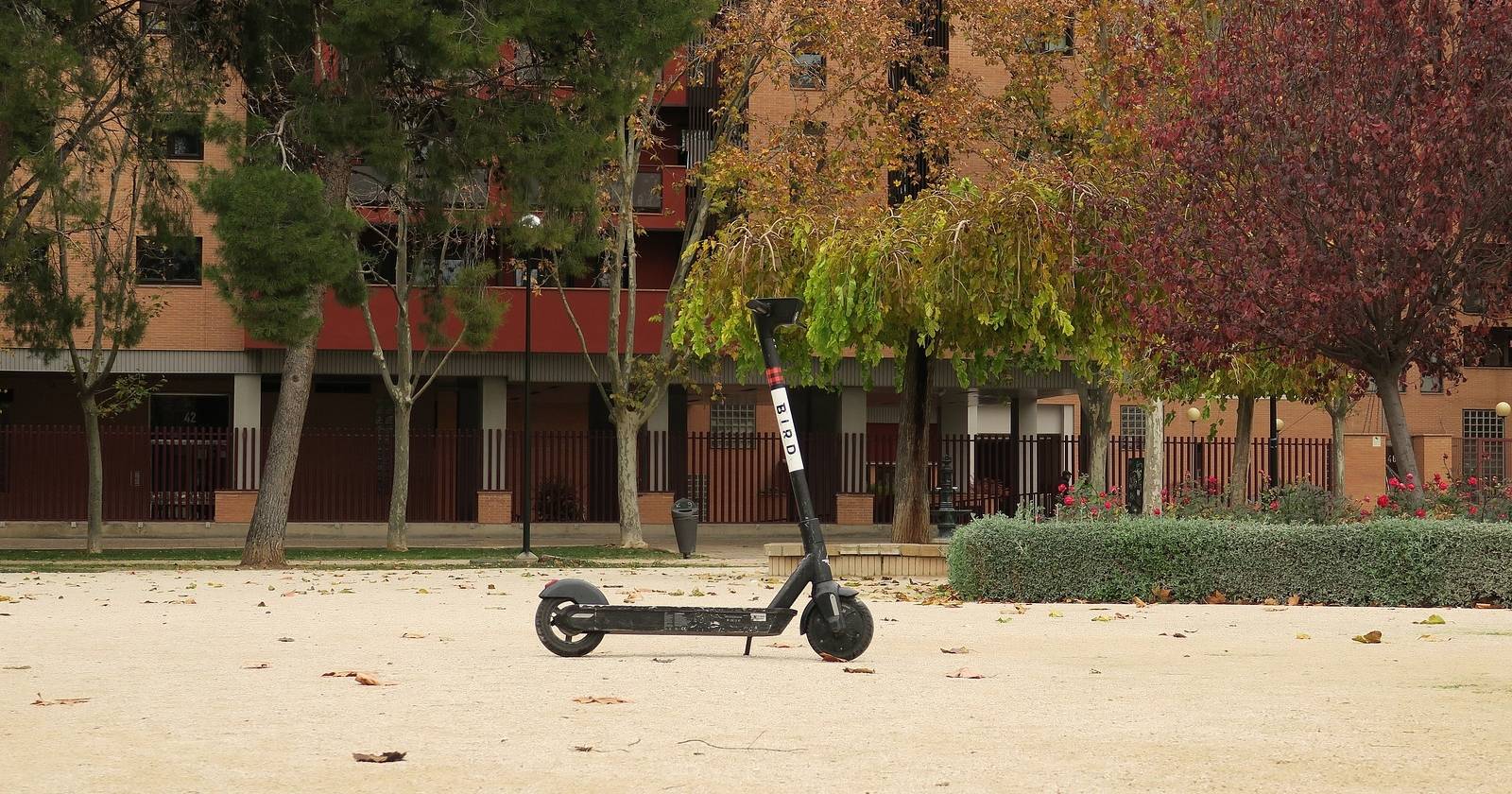 electric scooter outside