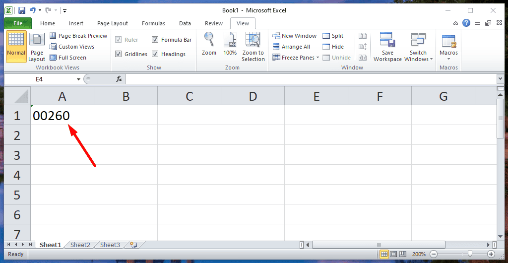 Как убрать зелёный треугольник в Excel