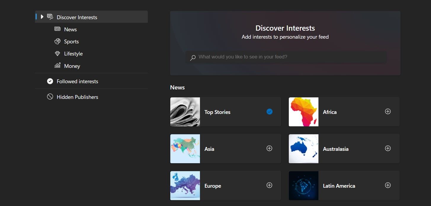 Настройка персонализации новостной ленты в Microsoft Edge