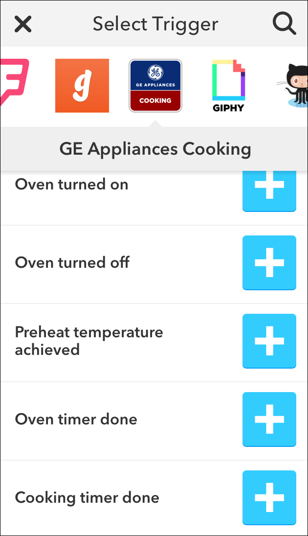 Выбор триггера Cooking timer done