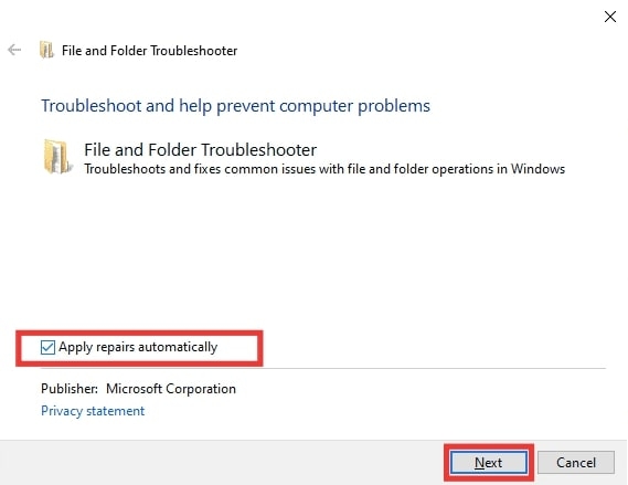 By Repairing the Corrupted Files and Folders