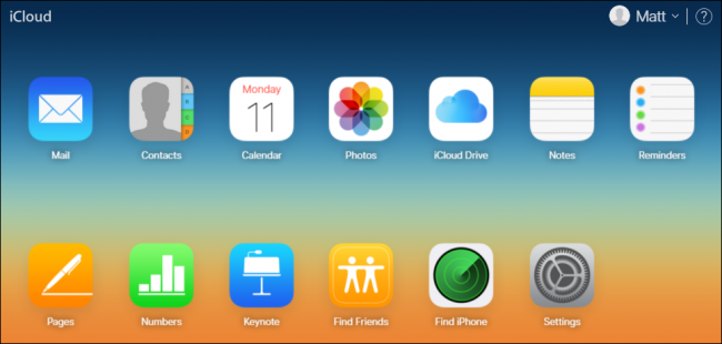 Кнопка загрузки в окне iCloud Photos