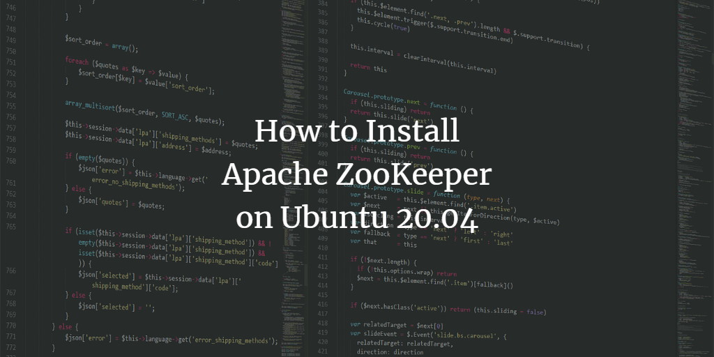 Установка Apache ZooKeeper на Ubuntu 20.04