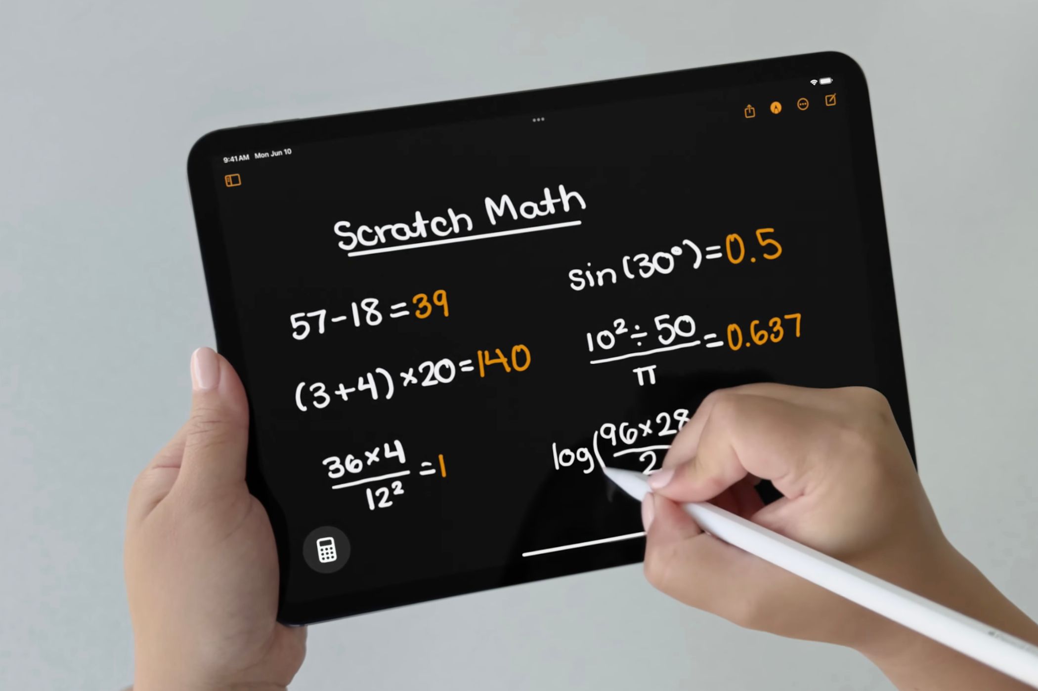 Как пользоваться Math Notes на iPhone, iPad и Mac