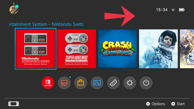 Switch Home Menu Scroll Right to All Software