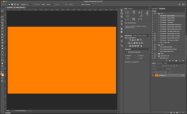 Открыть несколько изображений в Photoshop