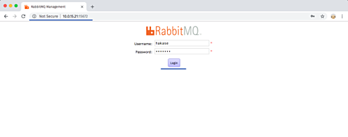 Вход в RabbitMQ