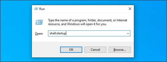 Открытие папки автозагрузки в Windows 10.