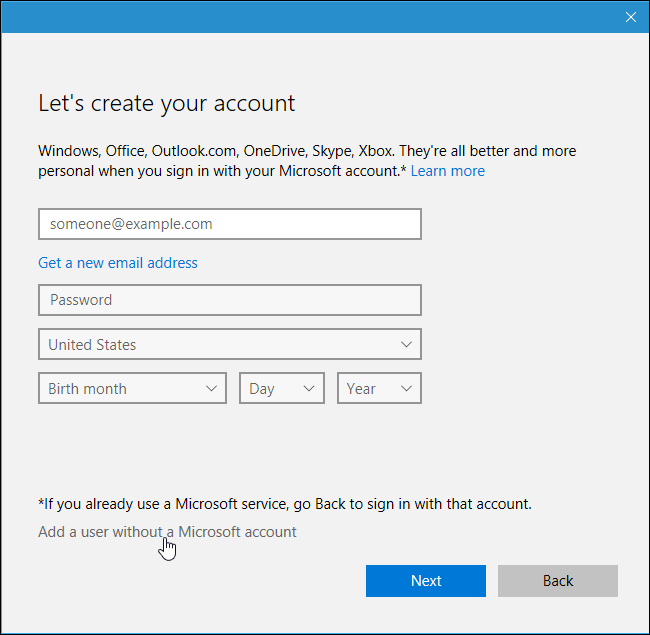Создание локальной учётной записи Kiosk
