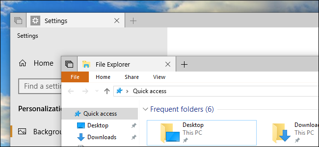 Цвет рамок и тени окон в Windows 10