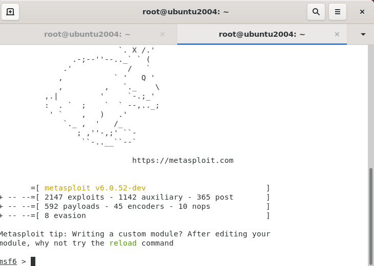 Консоль Metasploit