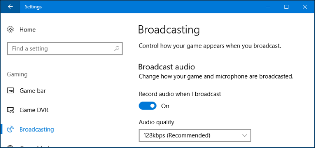 Параметры звука трансляции: микрофон и системный звук