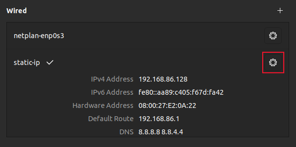 Окно настроек подключения с вкладкой IPv4