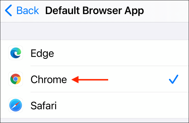 Выберите Chrome как браузер по умолчанию
