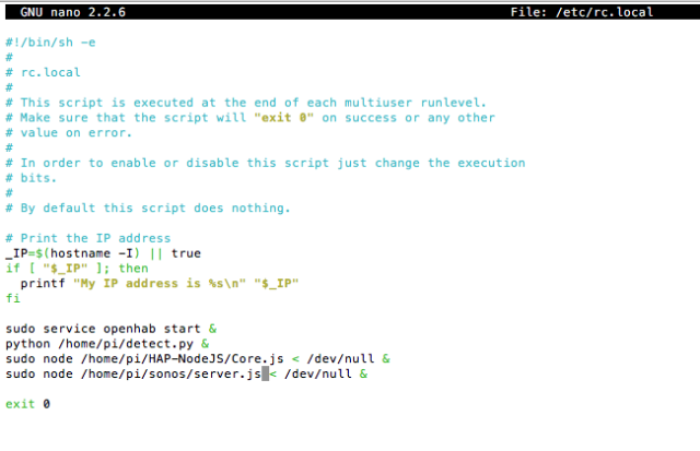 Добавление в rc.local