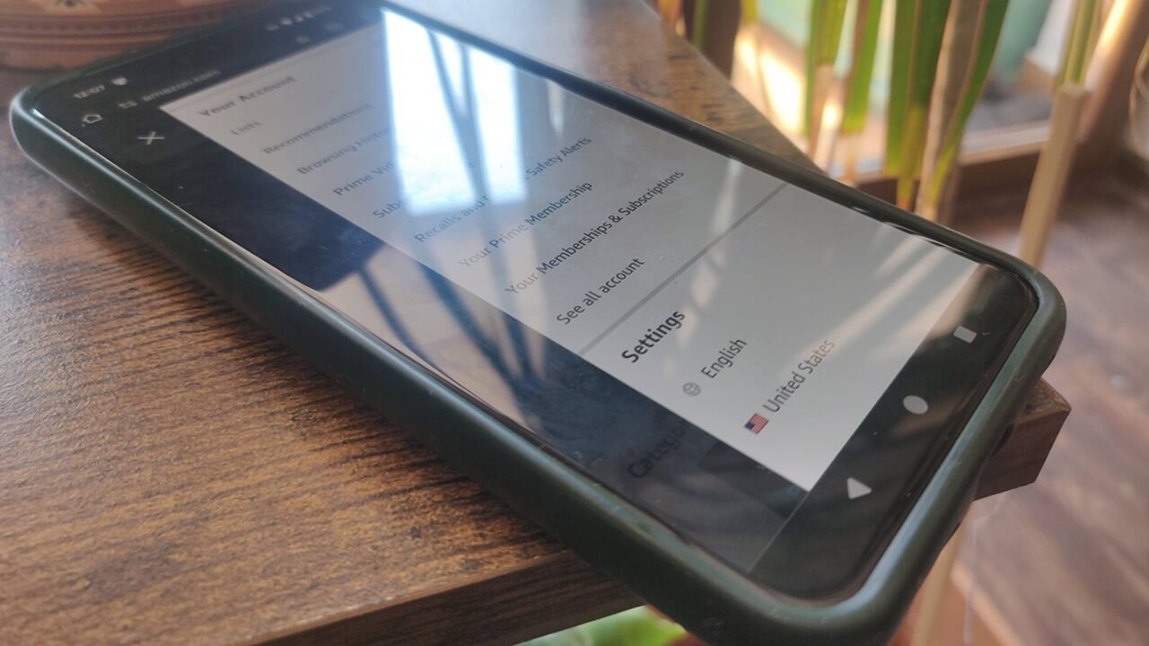 Сменить страну и язык на Amazon