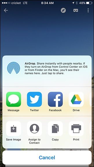 Опции экспорта: сохранить в Галерею или поделиться в соцсетях