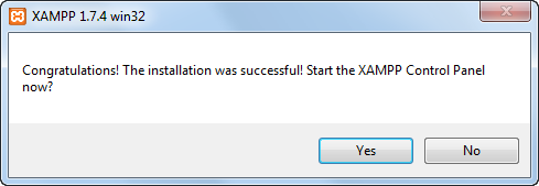 Панель управления XAMPP на Windows