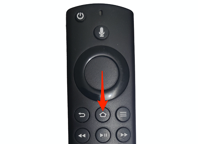 Нажмите кнопку Домой на пульте Fire TV.