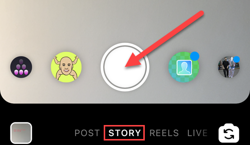 Запишите видео для сторис
