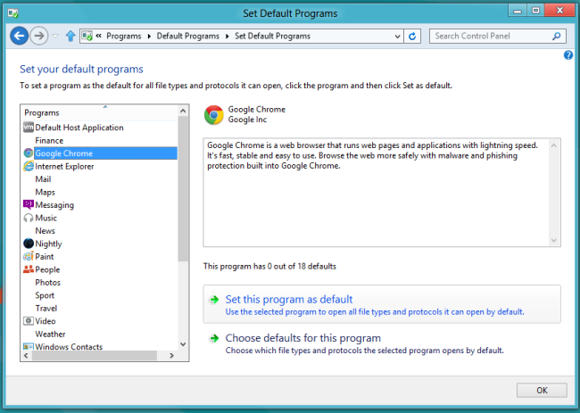 Установка Internet Explorer как браузера по умолчанию