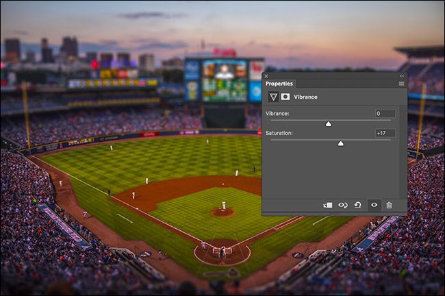 Ползунок насыщенности в Vibrance