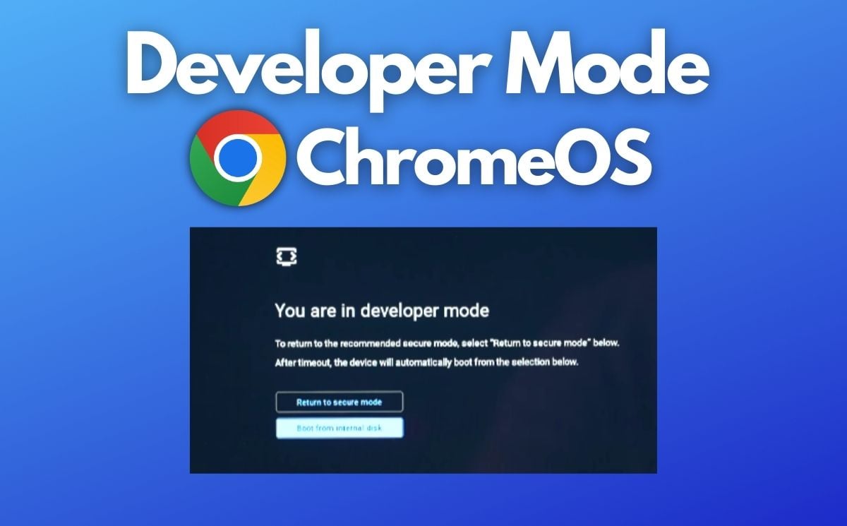 Включение режима разработчика на Chromebook