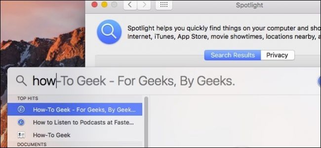 Точные результаты Spotlight на macOS