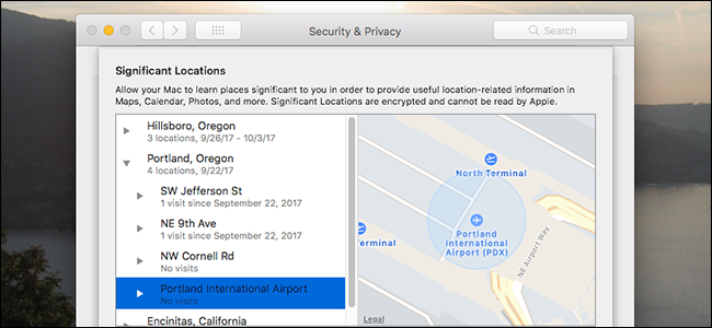 Significant Locations в macOS High Sierra — отключение