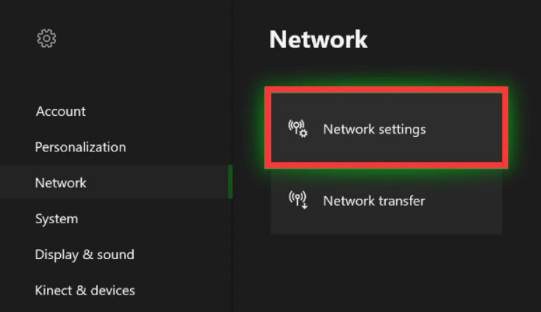 Снимок экрана с вводом статического IP на Xbox